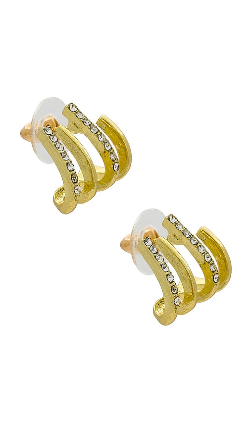 Amber Sceats x REVOLVE Mara Earring in Metallic Gold.