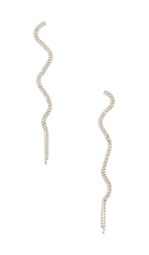 Shop Amber Sceats Ariel Earrings In Metallic Silver