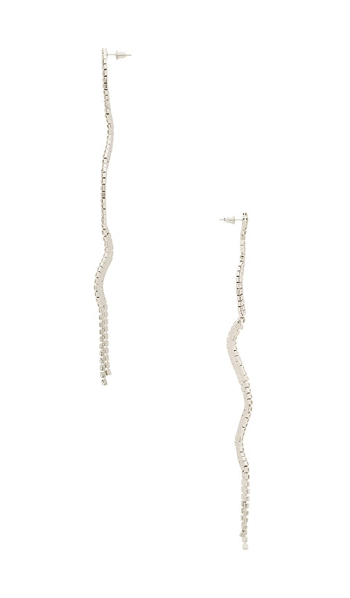 Shop Amber Sceats Ariel Earrings In Metallic Silver