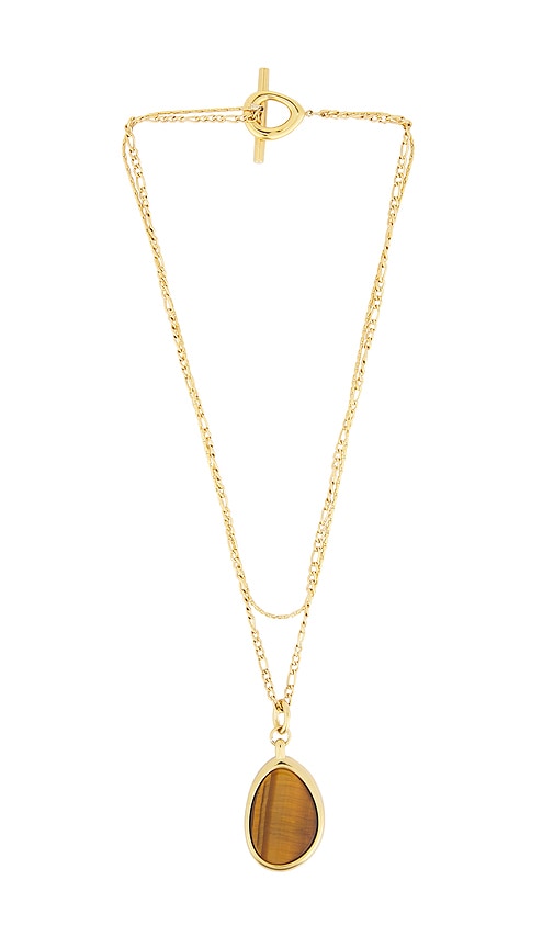 Owen Necklace in Metallic Gold.