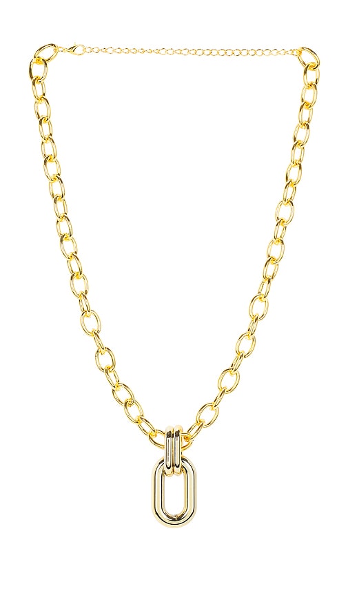 Chester Necklace in Metallic Gold.