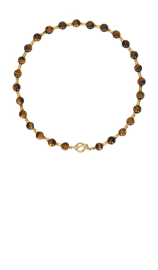 Dawson Necklace in Brown.
