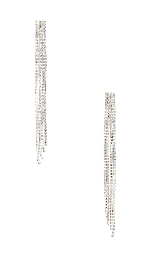 Amber Sceats Jordana Drop Earrings In Silver