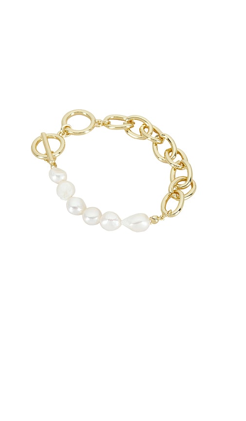 Amber Sceats Antalya Bracelet in Metallic Gold 65$
