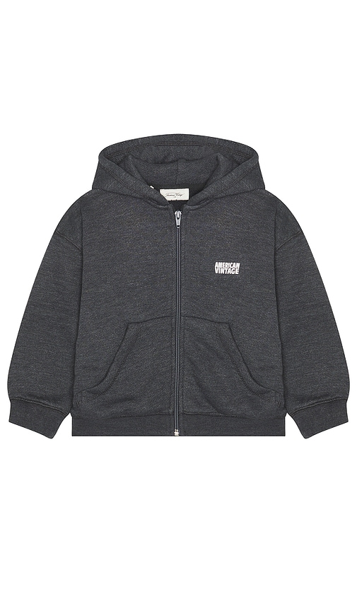 Shop American Vintage Doven Sweatshirt In Charcoal