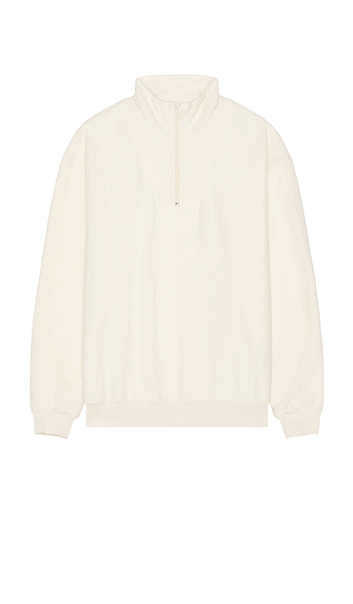 American Vintage Bobypark Half Zip Sweatshirt In Neutral