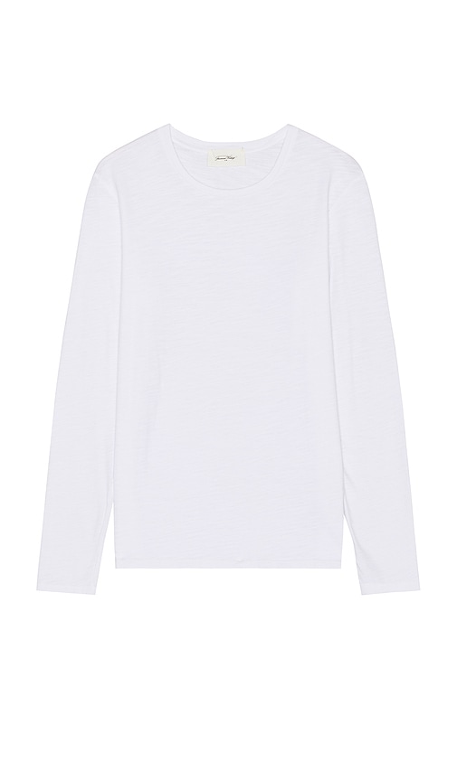 Shop American Vintage Bysapick Long Sleeve Tee In White