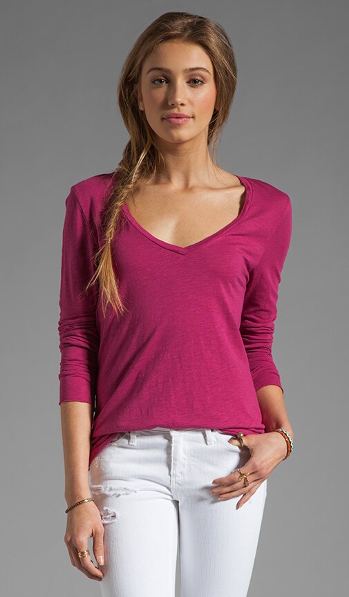 Jacksonville Long Sleeve V Neck Tee