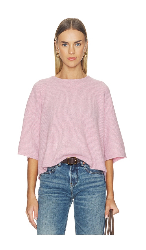 American Vintage Damsville Cropped Tee in Tendresse Chine in Pink. - size XS-S (also in M-L)