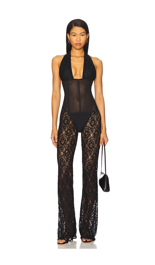 Lace Jumpsuit in Black. - size S (also in M)