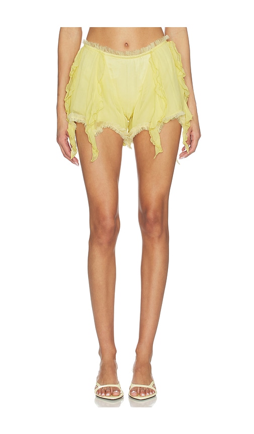 Amor Mia Mistress Slip Short In Yellow