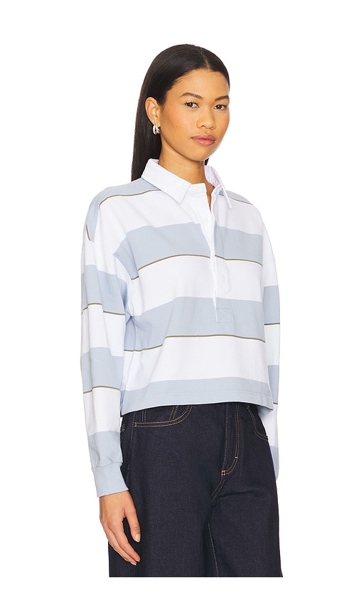 Amo Denim Crop Annie Rugby In 天蓝色