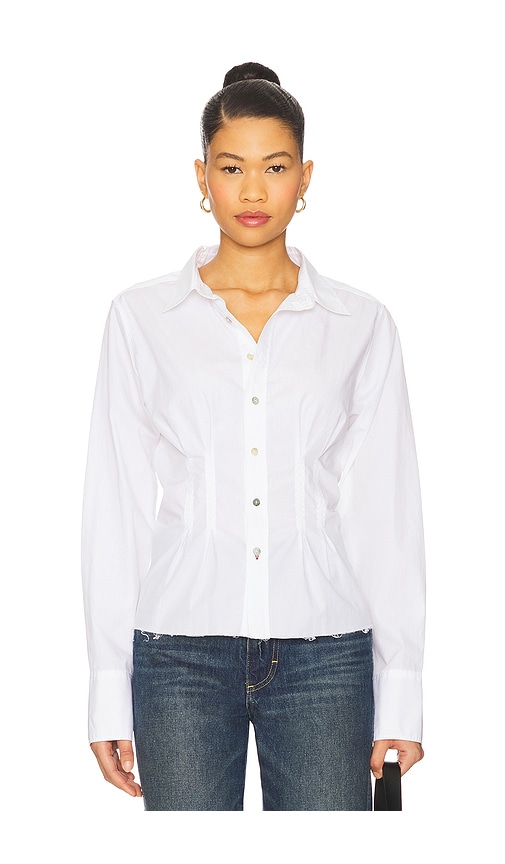 Lucinda Shirt in White. - size XS (also in L, M, S)