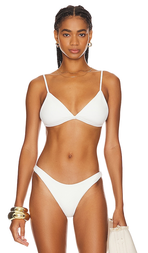Anemos The Classic Bikini Top In Off White