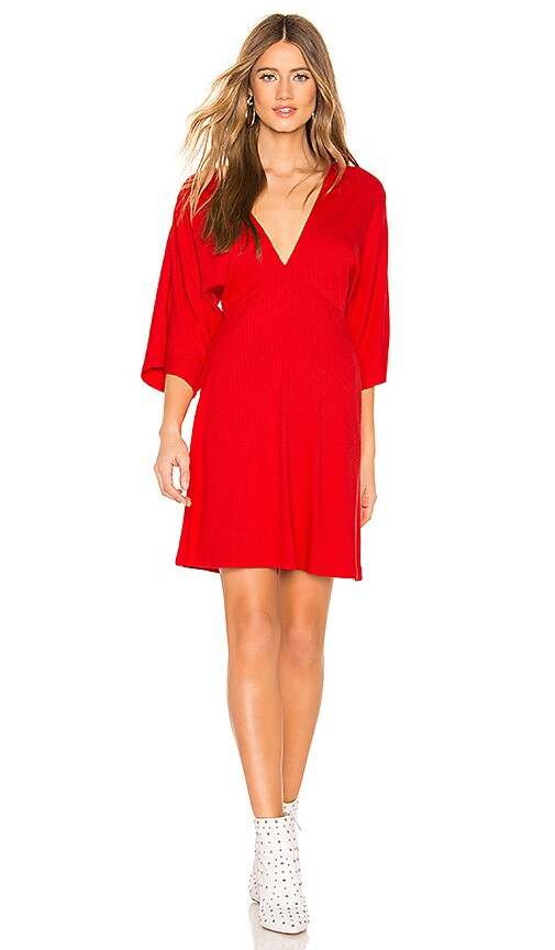 AMUSE SOCIETY Belleza Dress in Red