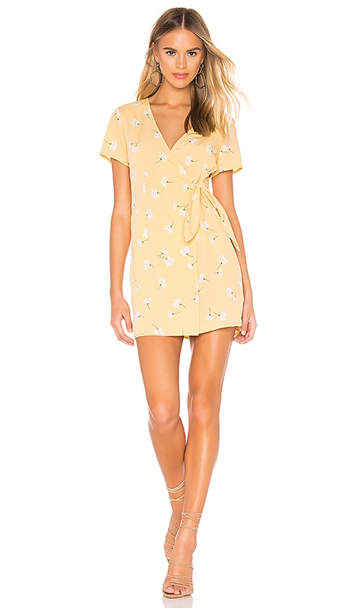 amuse society yellow dress