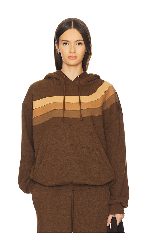 Aviator Nation Wave Stripe 4 Relaxed Pullover Hoodie