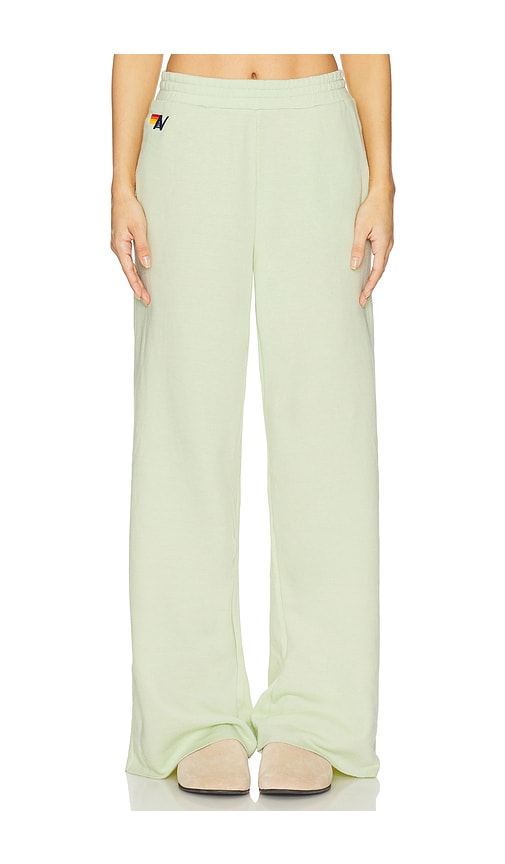 Aviator Nation Wide Leg Pocket Sweatpant In Green