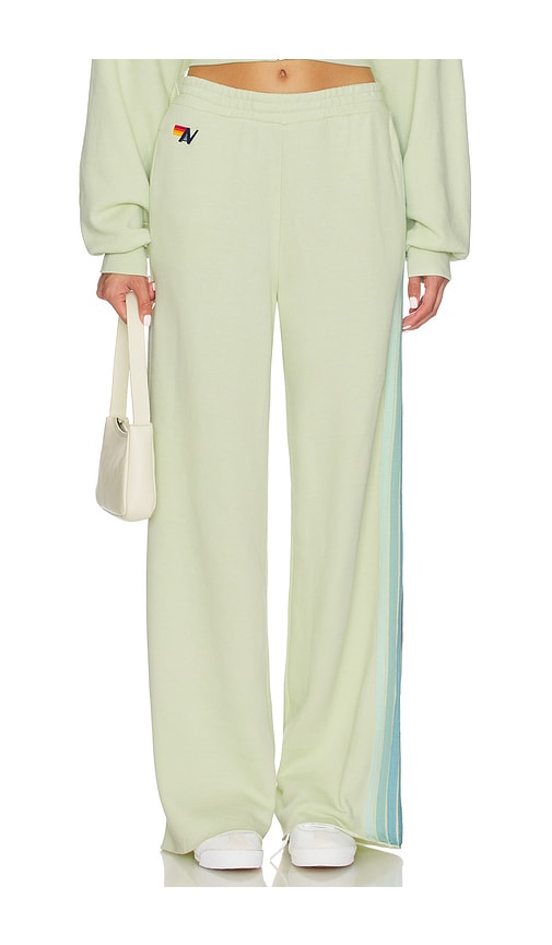 Aviator Nation 5 Stripe Wide Leg Pocket Sweatpant