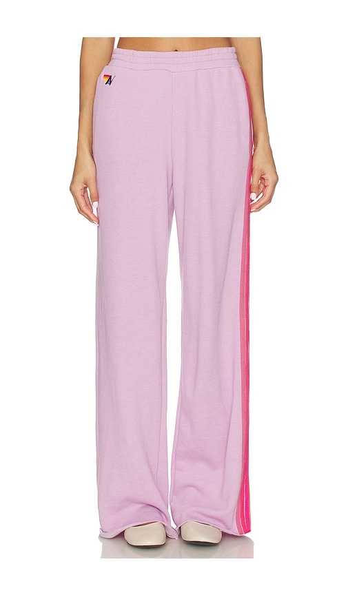 Aviator Nation 5 Stripe Wide Leg Pocket Sweatpant