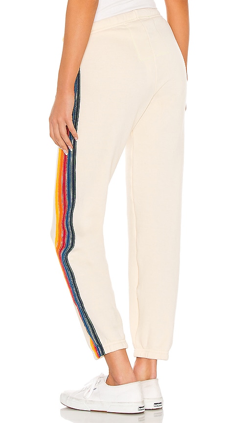  Aviator Nation Sweathose 5 Stripe In Ivory. Größe Xs. Also In S, M, L, Xl. 