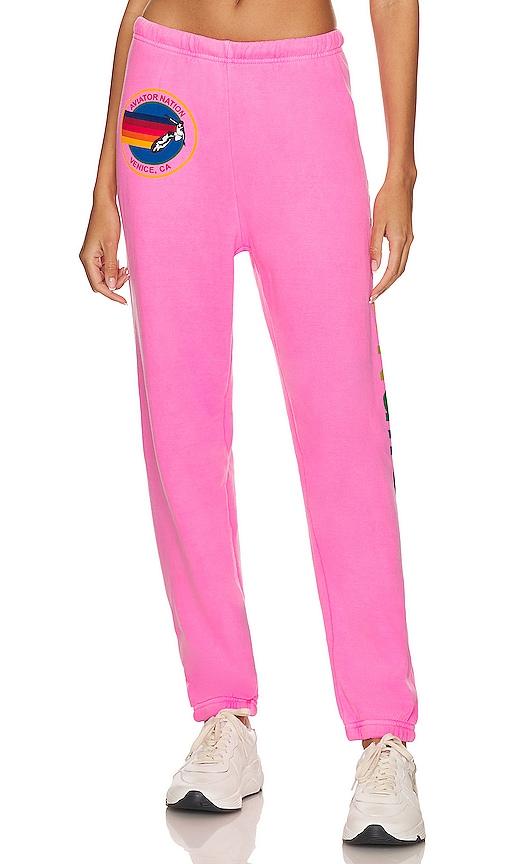 Aviator Nation Sweatpant In Pink