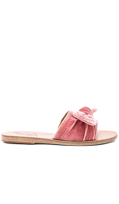 ancient greek sandals pink