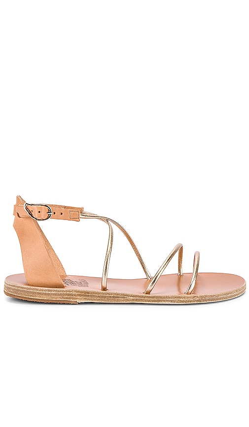 Ancient Greek Sandals Meloivia Sandal in Natural & Platinum | REVOLVE