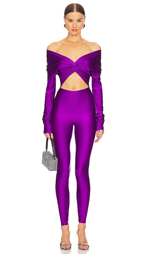 Shop The Andamane Kendall Jumpsuit In 紫色
