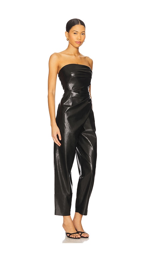 The Andamane Yana Draped Jumpsuit In Black