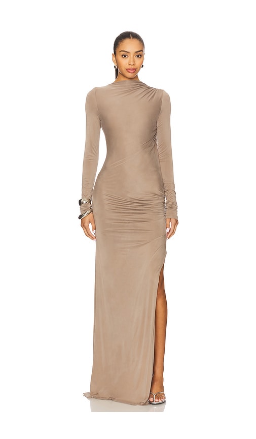 The Andamane Sophie Maxi Dress In Gray