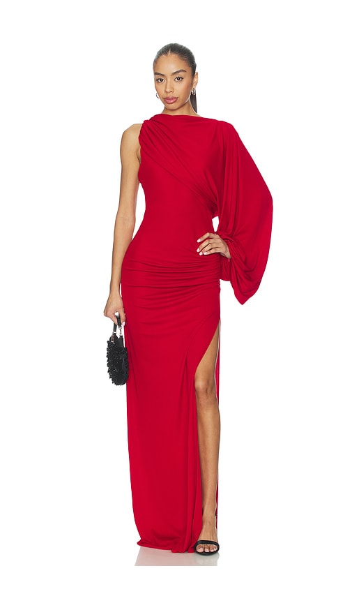 The Andamane Selene One Shoulder Maxi Dress