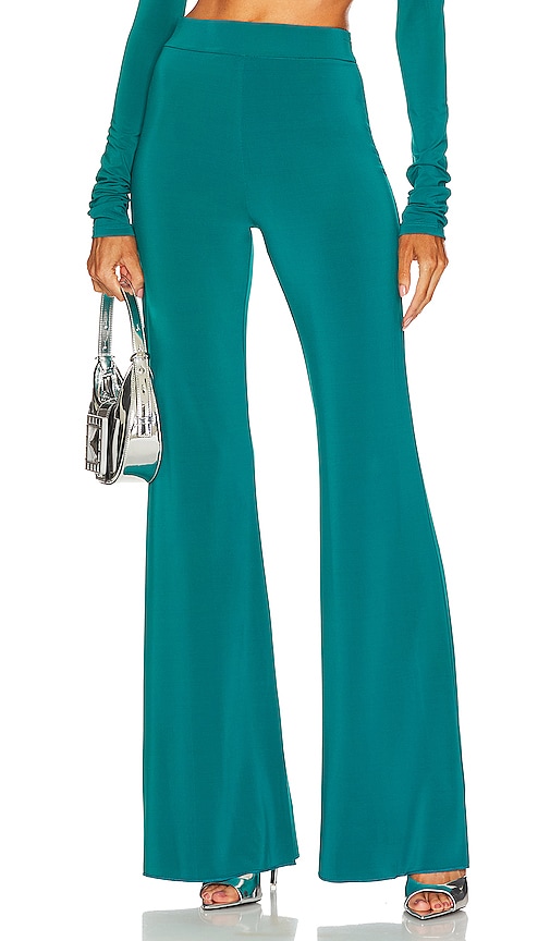 The Andamane Gaia Flare Pants in Teal