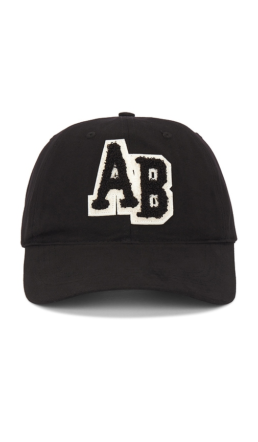 Shop Anine Bing Jeremy Letterman Baseball Cap In 黑色