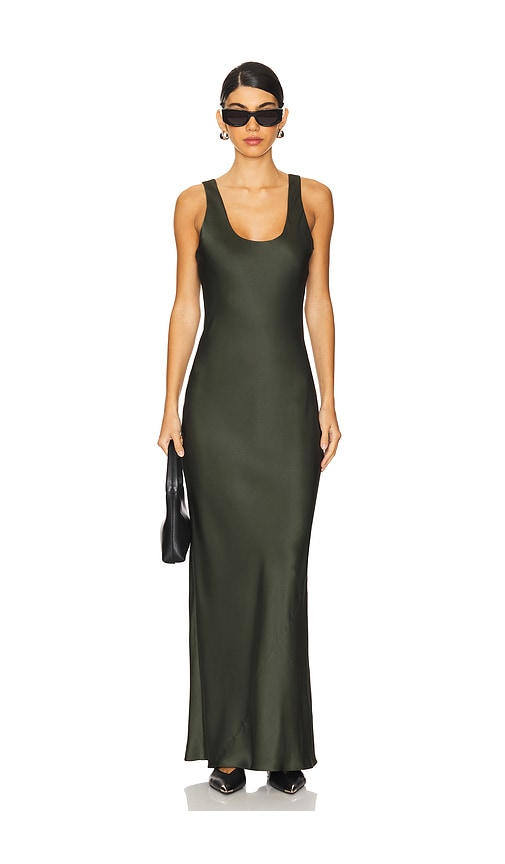 ANINE BING Camille Dress in Dark Olive REVOLVE