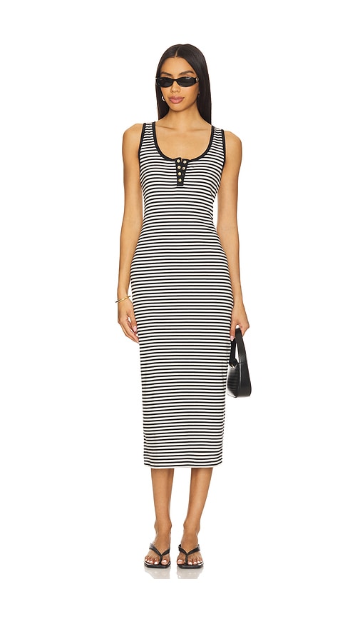 Alessia Tank Midi Dress in Black. - size L (also in M, S, XS) - ANINE BING - Modalova