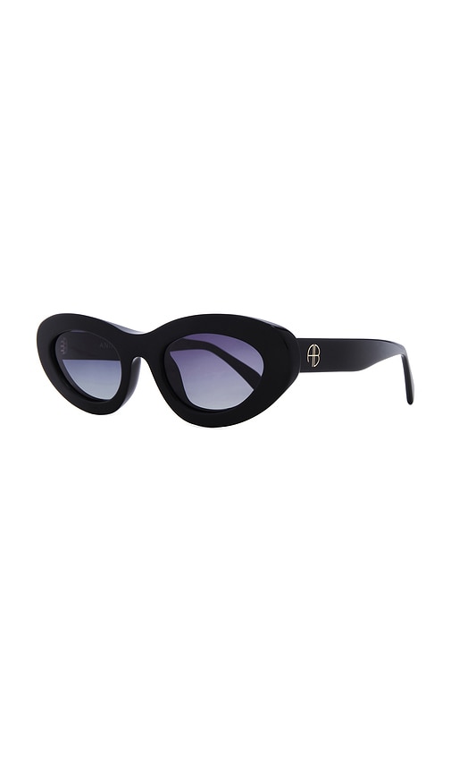 Shop Anine Bing Roma Sunglasses In Black