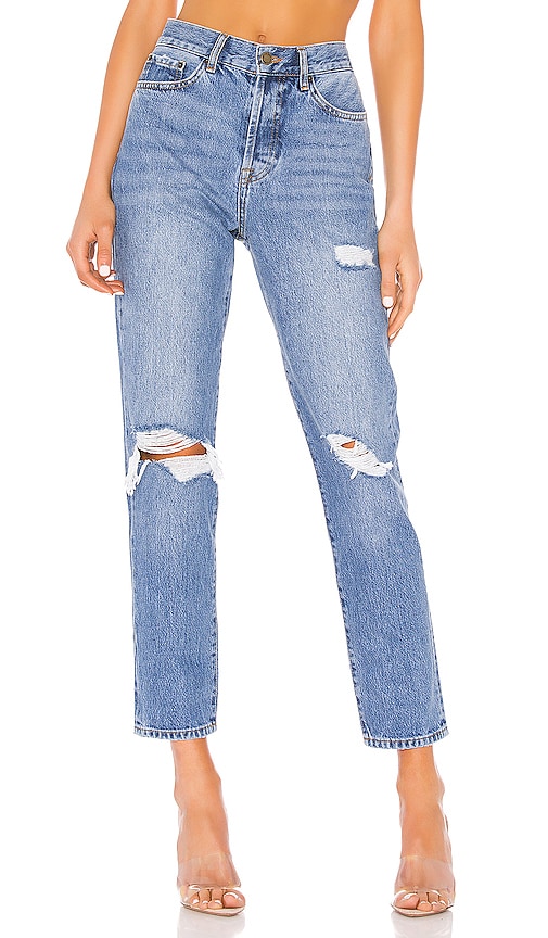 ANINE BING Brenda Jeans in Mid Blue REVOLVE