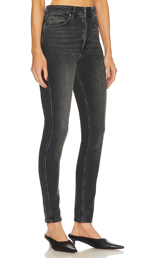 Shop Anine Bing Beck Jean In Charcoal