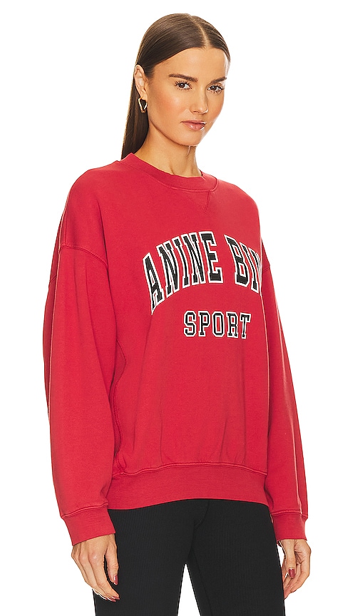 Shop Anine Bing Jaci Sweatshirt In Red