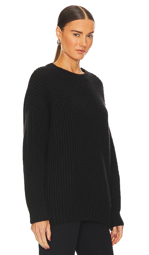 Shop Anine Bing Sydney Crew Sweater In Black