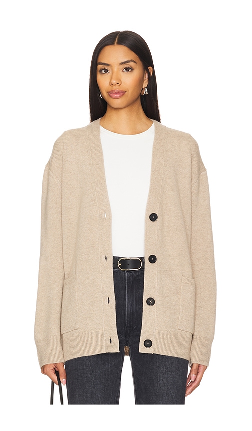 Anine Bing Jackson Cardigan In Neutral