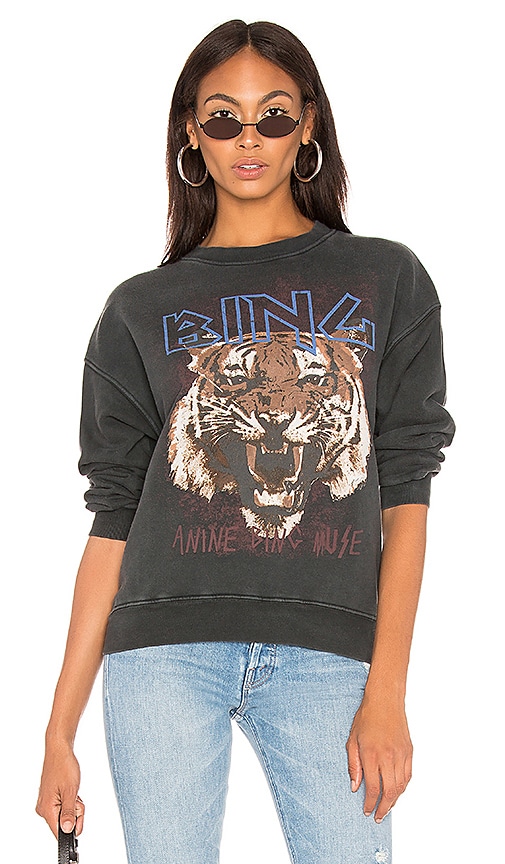 Anine Bing Tiger Sweatshirt - Black • Find prices »