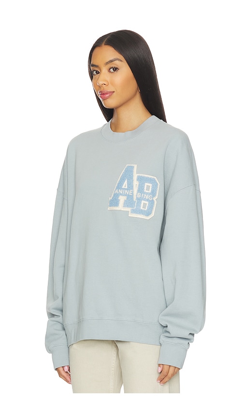 Anine Bing Miles Oversized Sweatshirt Letterman In Blue