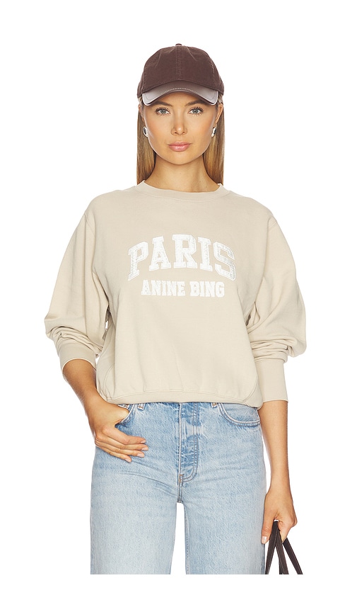 ANINE BING Harry Shrunken Sweatshirt Paris