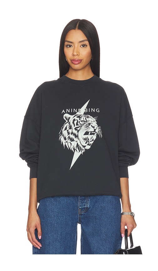 ANINE BING Miles Tiger Sweatshirt