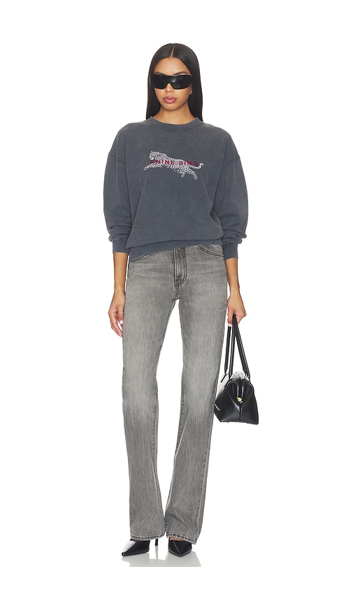 ANINE BING Spencer Sweatshirt Leopard | Thumbnail 4