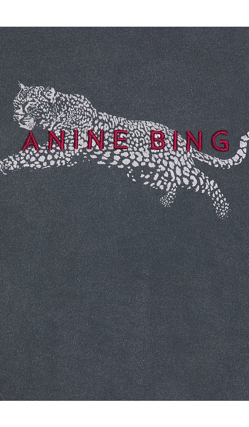 ANINE BING Spencer Sweatshirt Leopard | Thumbnail 5