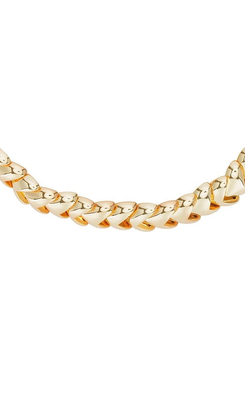 Anine Bing Layered Heart Chain Necklace In Gold