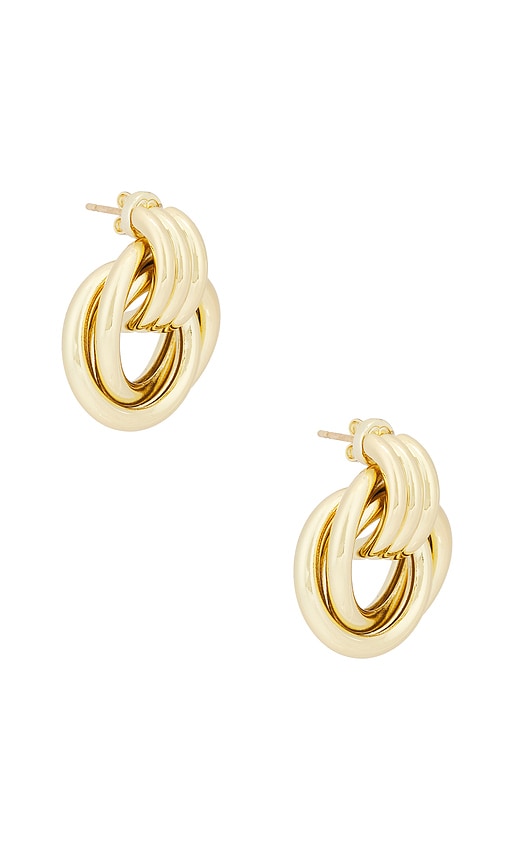 【関税込み】ANINE BING ゴールド Triple Knot ピアス ANINE BING Triple Knot Earrings - Gold